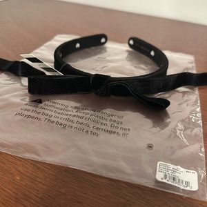 BNWT, Lele Sadoughi Bardot Ribbon Slim black headband